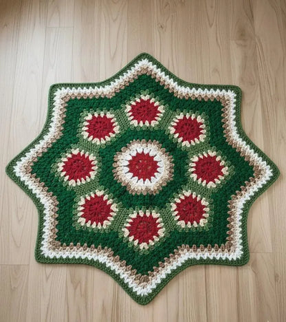 Vintage Christmas Tree Skirt Crochet Pattern – Instant PDF Download