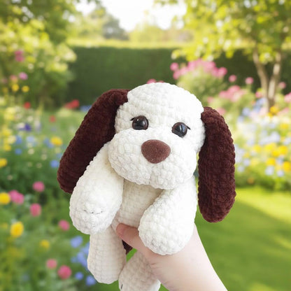Plush Puppy Crochet Pattern, Amigurumi Dog Tutorial (PDF)
