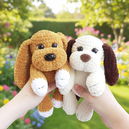 Plush Puppy Crochet Pattern, Amigurumi Dog Tutorial (PDF)